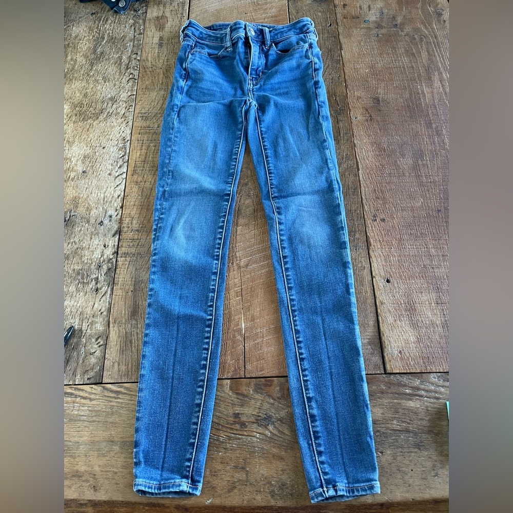 AE skinny jeans 0 long #2